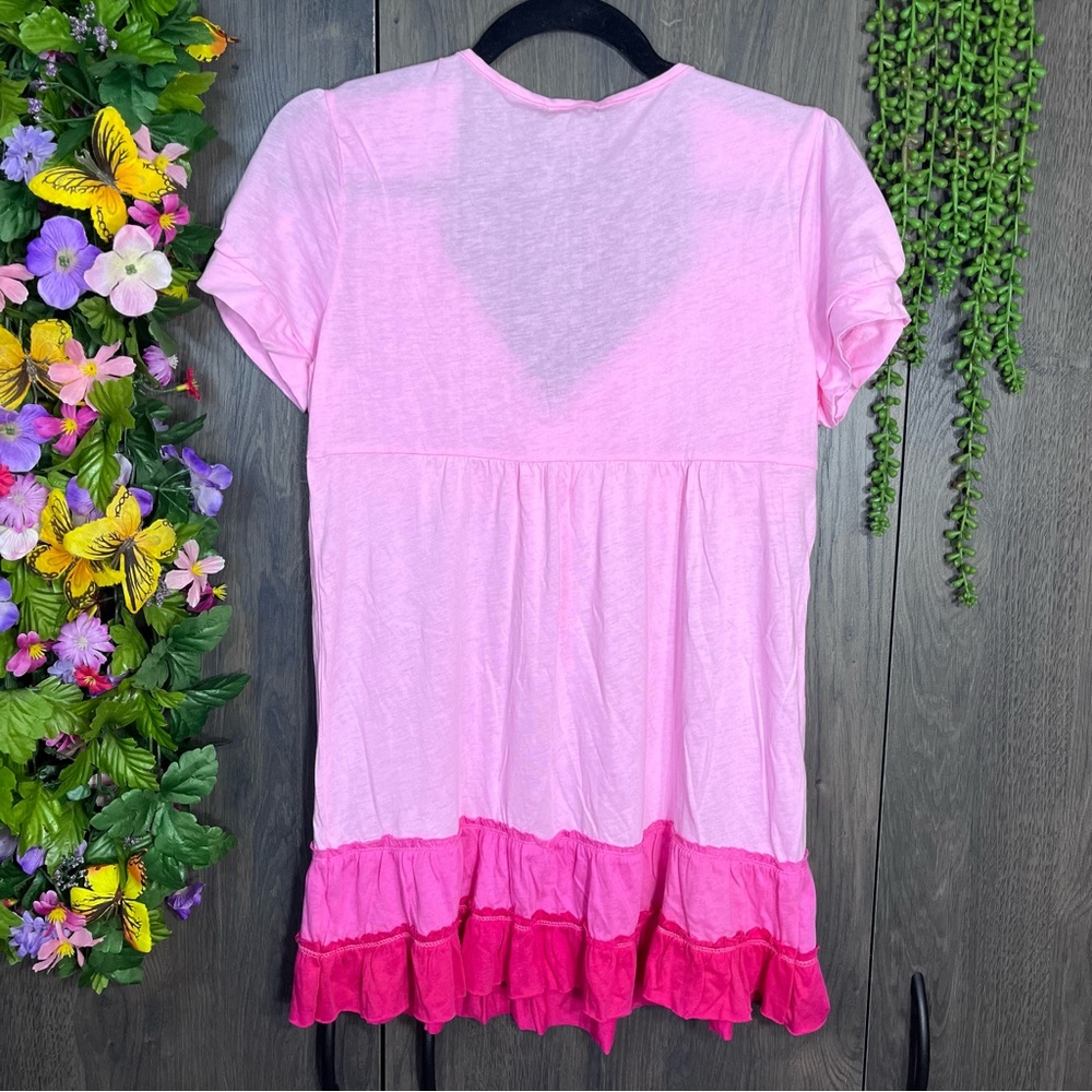 1💙2/$40💙Fang Vintage Y2k Short Sleeved Tie Detail Top Size XL - Picture 10 of 15